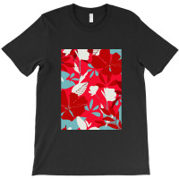 Trend Tropical Leaves Flowers T-shirt | Artistshot