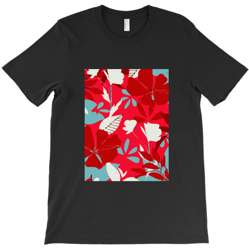 Trend Tropical Leaves Flowers T-shirt | Artistshot