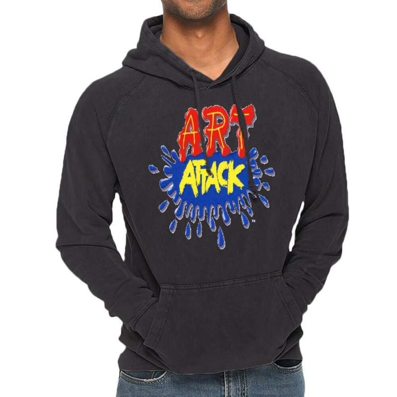 Art Attack! Vintage Hoodie by sanelylinzarr | Artistshot