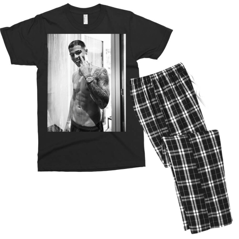 Lunay Shirtless Black And White Men's T-shirt Pajama Set | Artistshot