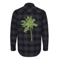 Christmas Palm Tree Decorated Flannel Shirt | Artistshot