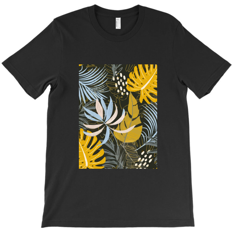 Trend Tropical Leaves Plants Gray T-shirt | Artistshot