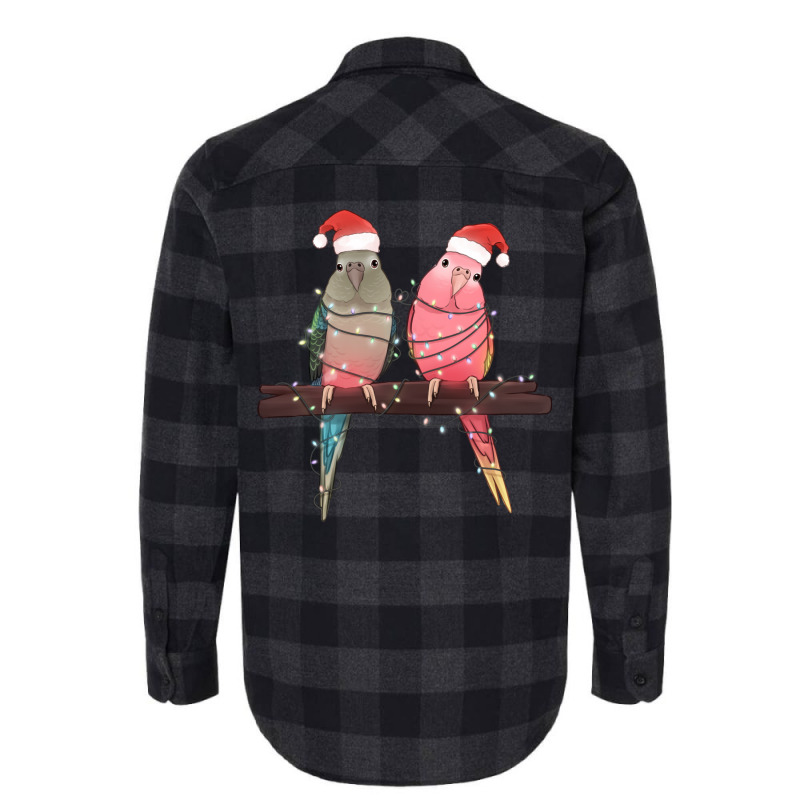 Christmas Parrots Flannel Shirt | Artistshot