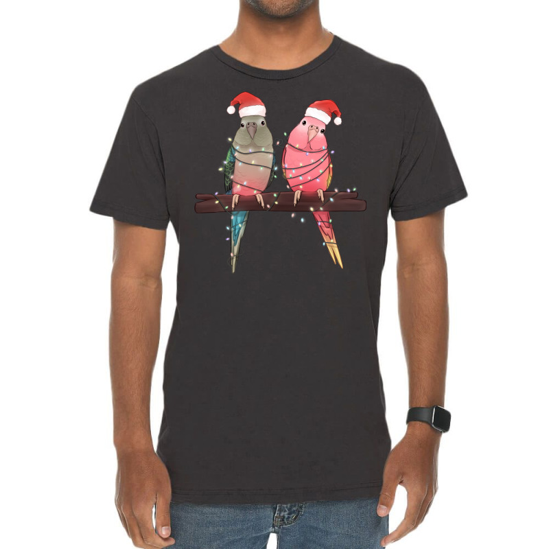 Christmas Parrots Vintage T-shirt | Artistshot