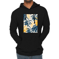 Trend Tropical Leaves Plants Pastel Lightweight Hoodie | Artistshot