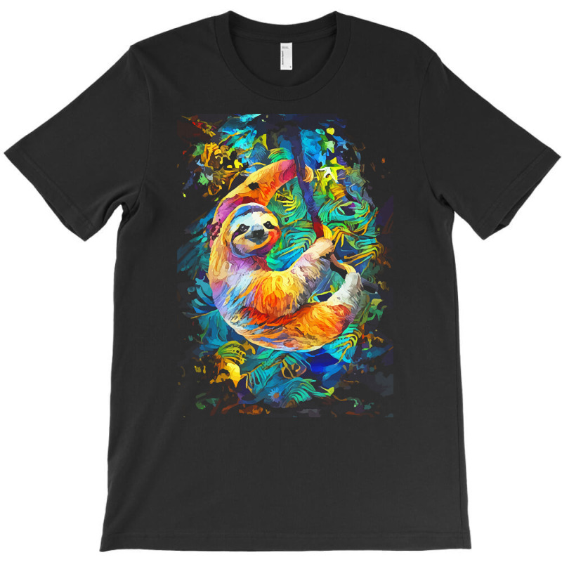 Animals T  Shirt Colorful Sloth T  Shirt T-shirt | Artistshot
