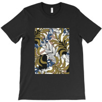 Trend Tropical Pattern With Abstraction Plants Beautiful Vector T-shirt | Artistshot