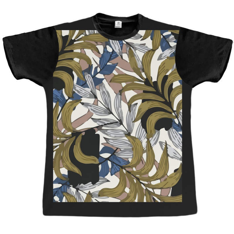 Trend Tropical Pattern With Abstraction Plants Beautiful Vector Graphic T-shirt | Artistshot