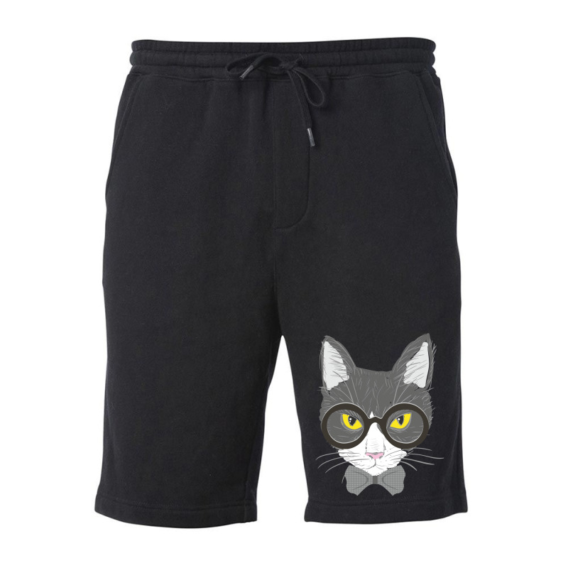 Cat Face Fleece Short | Artistshot