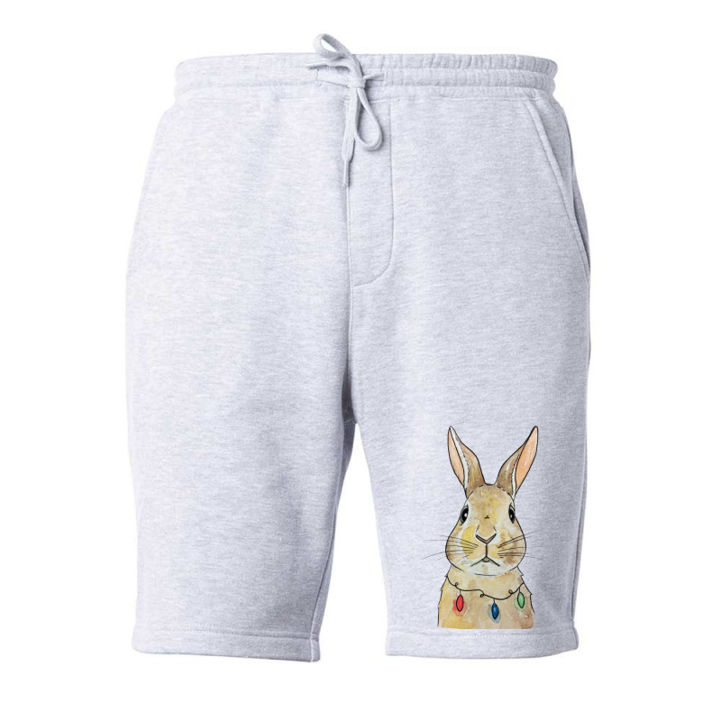 Christmas Rabbit Fleece Short | Artistshot