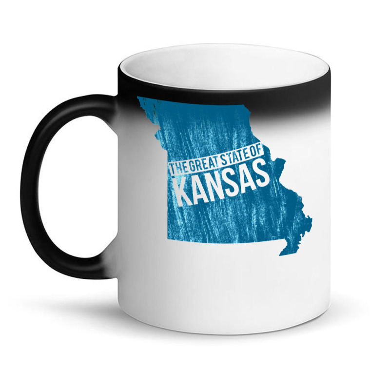 The Great State Of Kansas  Kansas Missouri Funny Trump Tweet Magic Mug | Artistshot