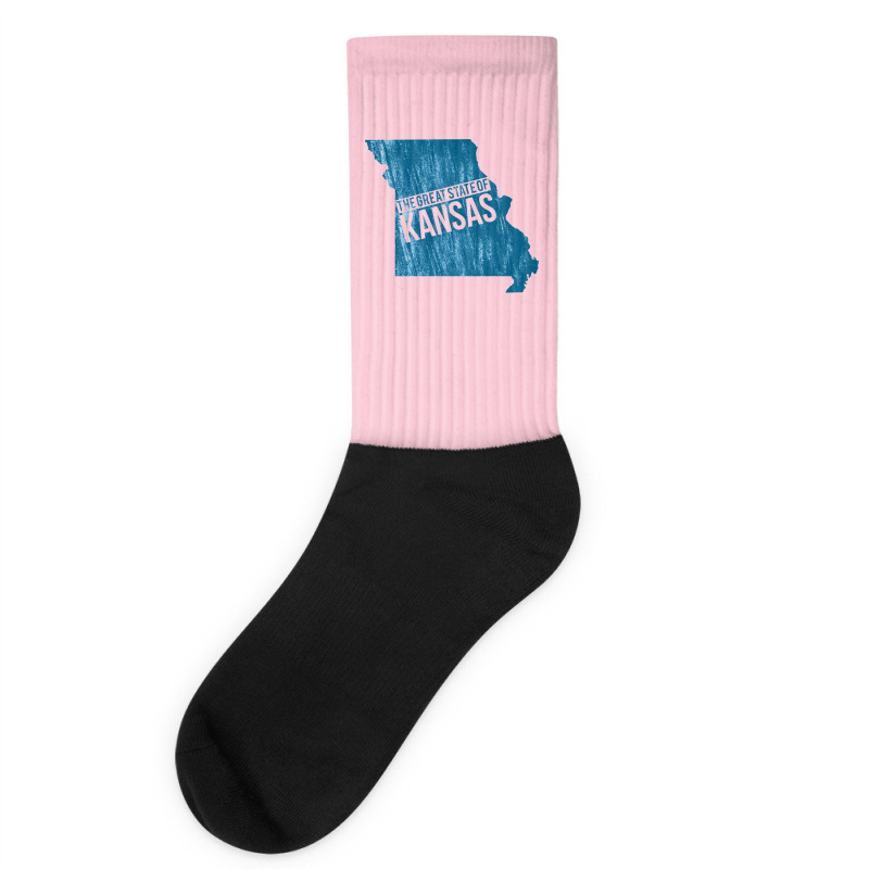 The Great State Of Kansas  Kansas Missouri Funny Trump Tweet Socks | Artistshot