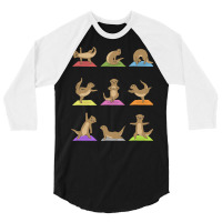 Otter Yoga T  Shirt Otter Yoga Happy Cute 3/4 Sleeve Shirt | Artistshot