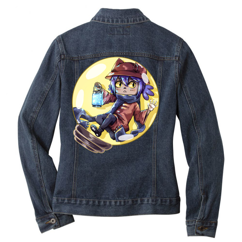 Niko V2   Oneshot   1 Ladies Denim Jacket by peksangvilit | Artistshot