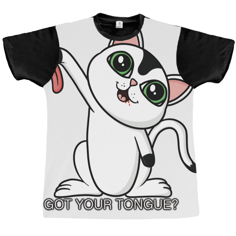 Cat Got Your Tongue Graphic T-shirt | Artistshot