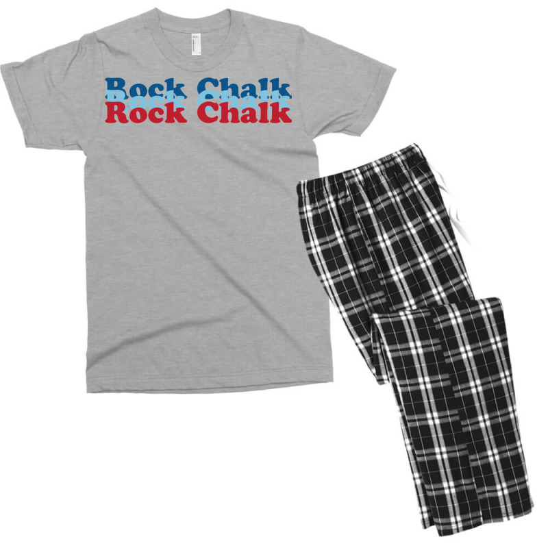 Rock Chalk Men's T-shirt Pajama Set by jhoverprogga0 | Artistshot