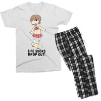 Life Sucks Drop Out Men's T-shirt Pajama Set | Artistshot