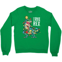 Christmas Shirt For Kids Boys Tree T Rex Dinosaur Xmas Gifts Crewneck Sweatshirt | Artistshot