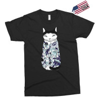 Cat In Blue Peony Tattoo Exclusive T-shirt | Artistshot