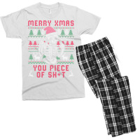 Christmas Skull Funny Ugly Sweater Men's T-shirt Pajama Set | Artistshot