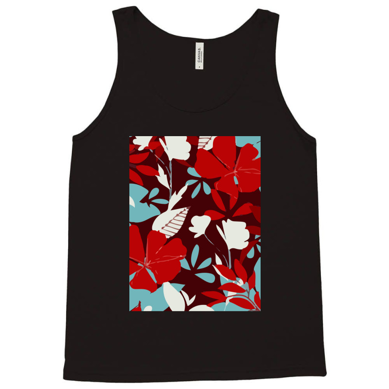 Trend With Tropical Leaves Flowers Tank Top | Artistshot