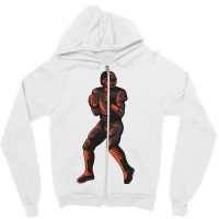 Vintage Cincinnati Quarterback Zipper Hoodie | Artistshot