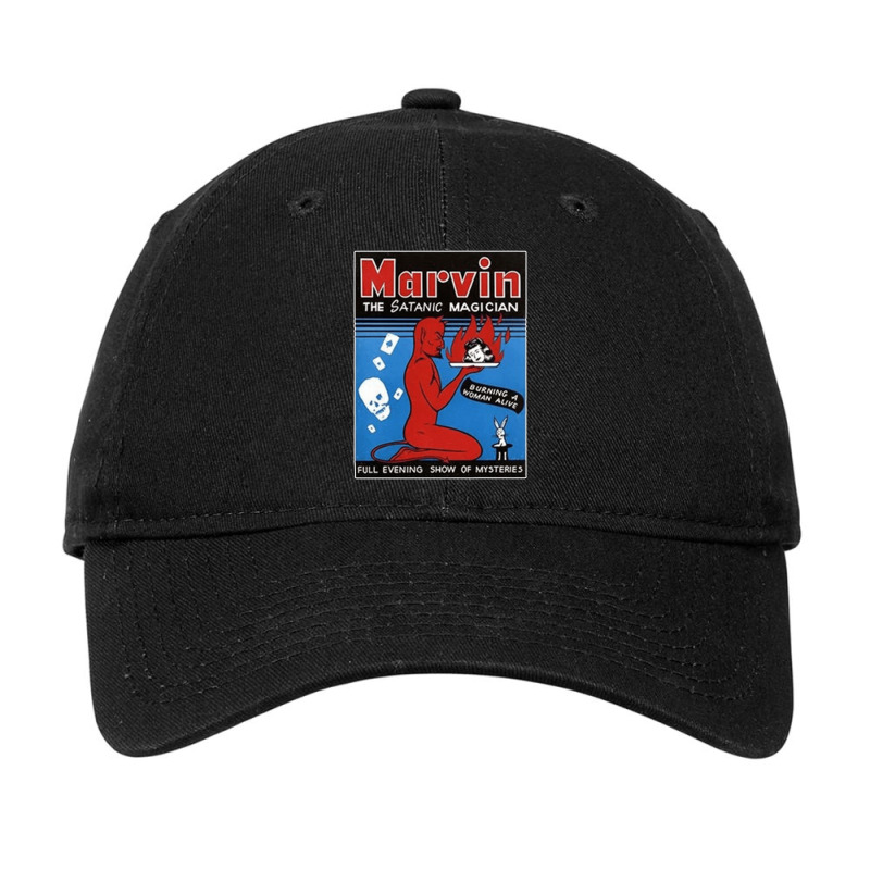 Marvin The Satanic, Marvin The Satanic Vintage, Marvin The Satanic Art Adjustable Cap by SHOPLOS | Artistshot