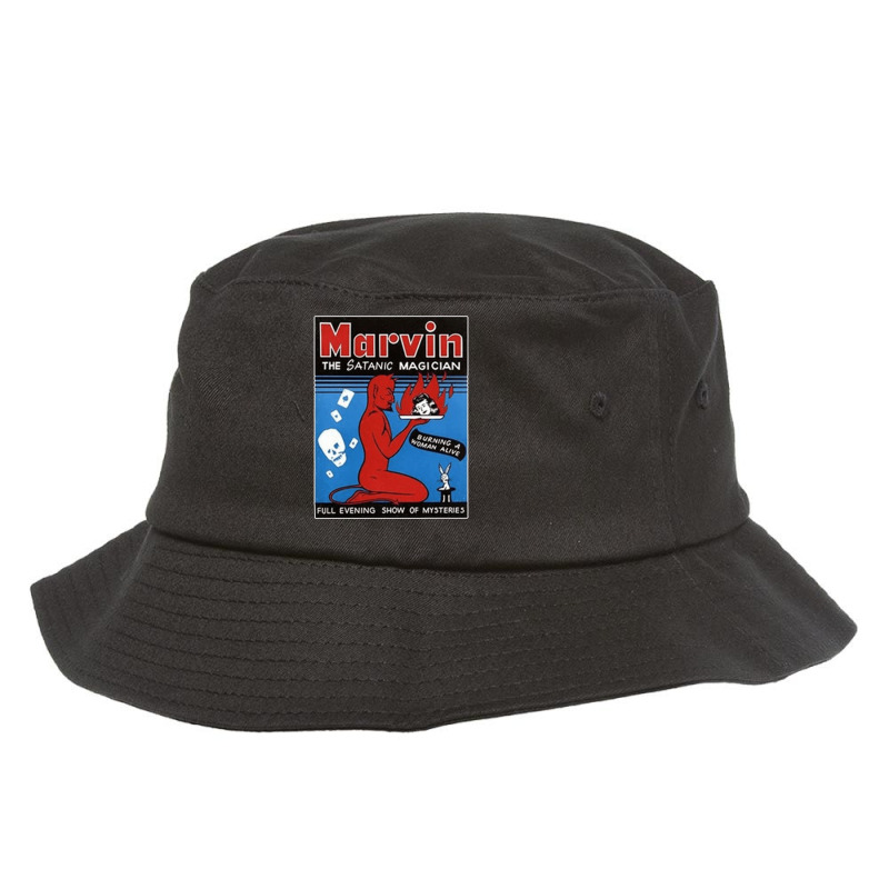 Marvin The Satanic, Marvin The Satanic Vintage, Marvin The Satanic Art Bucket Hat by SHOPLOS | Artistshot