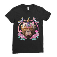 Pastel Goth Chimpanzee Pagan Creepy Menhera Chimpanzee Ladies Fitted T-shirt | Artistshot