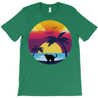 Cat Looking At Sunset 4 T-shirt | Artistshot