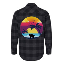 Cat Looking At Sunset 4 Flannel Shirt | Artistshot