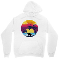 Cat Looking At Sunset 4 Unisex Hoodie | Artistshot