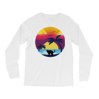 Cat Looking At Sunset 4 Long Sleeve Shirts | Artistshot