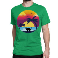 Cat Looking At Sunset 4 Classic T-shirt | Artistshot