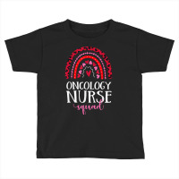 Oncology Nurse Squad Rainbow Leopard Nursing Valentine Day T Shirt Toddler T-shirt | Artistshot