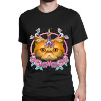 Pastel Goth Exotic Shorthair Pagan Creepy Menhera Cat Classic T-shirt | Artistshot