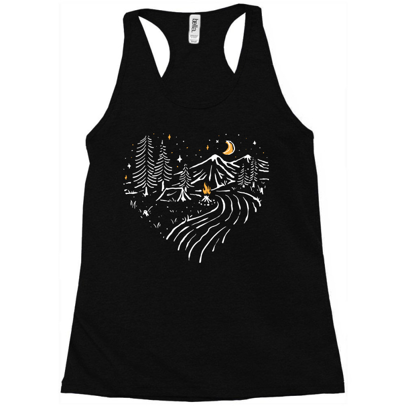 Camping In Love Racerback Tank by Quilimo | Artistshot