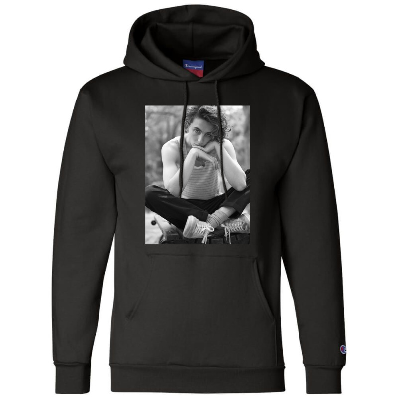 Timothee Chalamet Champion Hoodie by mrdjpancake | Artistshot