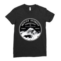 Mount Everest, Mount Everest Vintage, Mount Everest Art, Mount Everest Ladies Fitted T-shirt | Artistshot