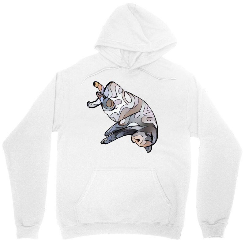 Cat Pretzel Gray And Brown Groovy Unisex Hoodie | Artistshot