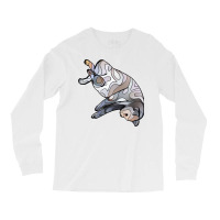 Cat Pretzel Gray And Brown Groovy Long Sleeve Shirts | Artistshot