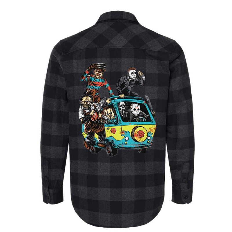 Mystery Machine, Mystery Machine Vintage, Mystery Machine Painting, Th Flannel Shirt by SHOPLOS | Artistshot