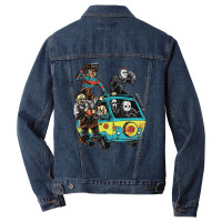 Mystery Machine, Mystery Machine Vintage, Mystery Machine Painting, Th Men Denim Jacket | Artistshot