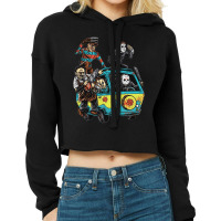 Mystery Machine, Mystery Machine Vintage, Mystery Machine Painting, Th Cropped Hoodie | Artistshot