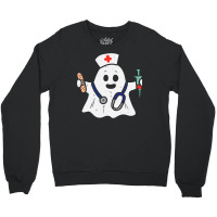 Nurse Ghost Scrub Halloween Costume For Nurses Women Rn Crewneck Sweatshirt | Artistshot