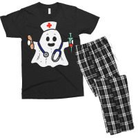 Nurse Ghost Scrub Halloween Costume For Nurses Women Rn Men's T-shirt Pajama Set | Artistshot