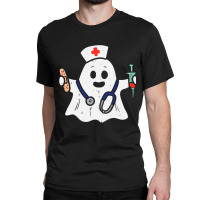 Nurse Ghost Scrub Halloween Costume For Nurses Women Rn Classic T-shirt | Artistshot