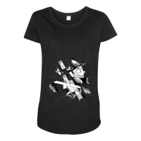 This Design Is A Mix Between A Hand Drawing And A Digital Drawing. Thi Maternity Scoop Neck T-shirt | Artistshot