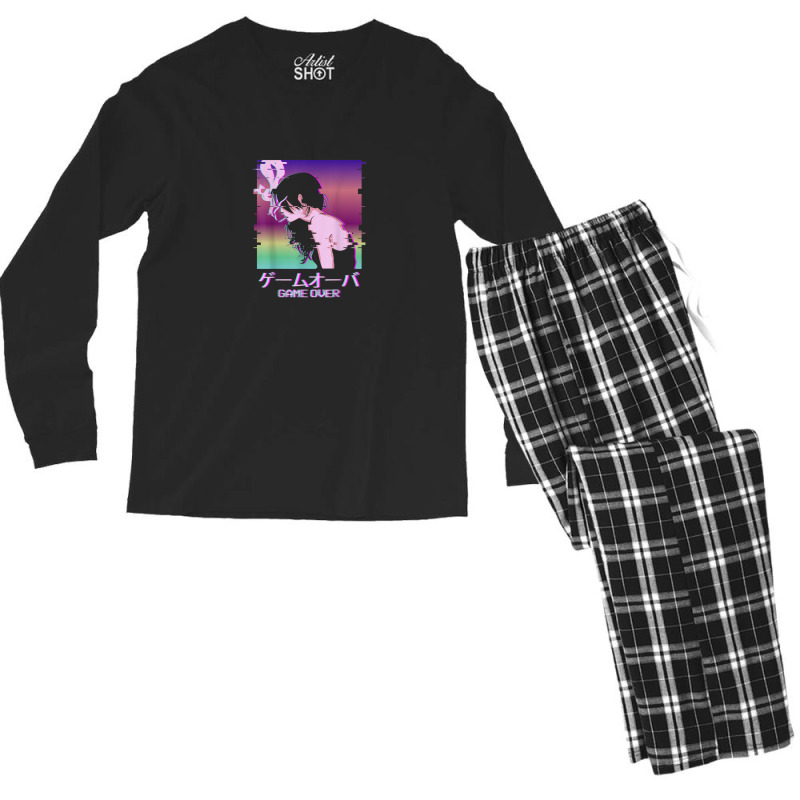 Jazz Music Saxophone Musical Instrument Musician Men's Long Sleeve Pajama Set | Artistshot