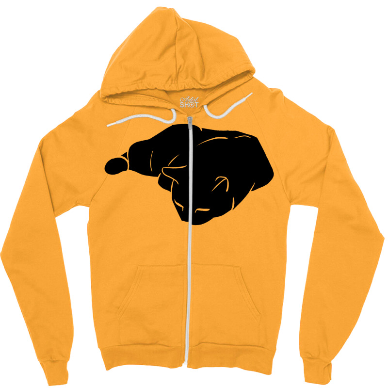 Cat Sleep Silhouette Zipper Hoodie | Artistshot